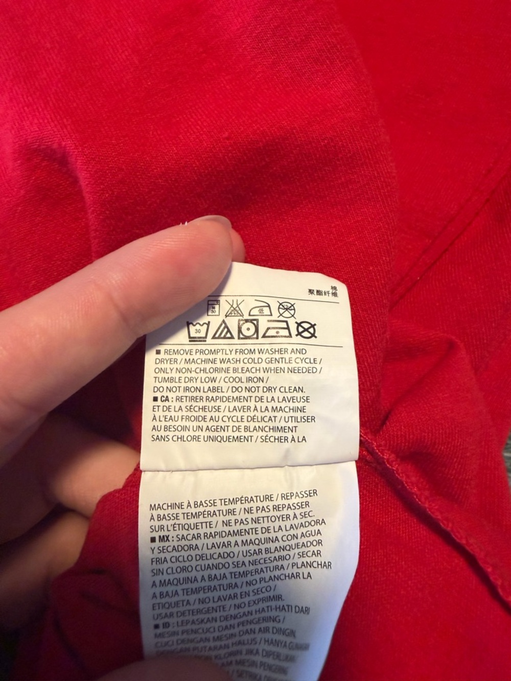 Old Navy Kid's‎ Long Sleeve Red Tee Size XL - Picture 6 of 6